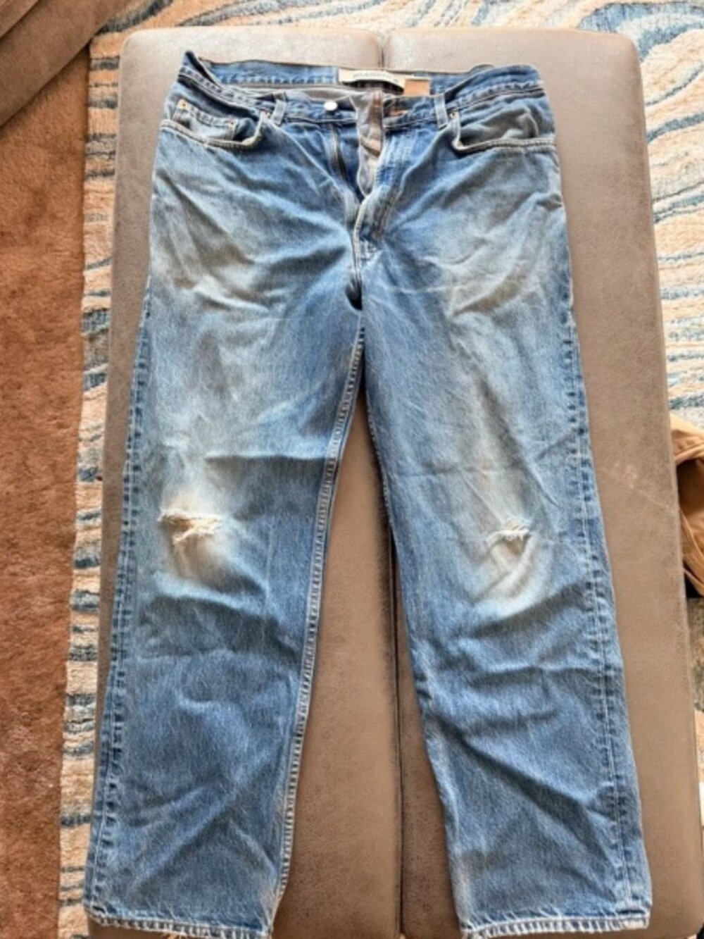Distressed Denim Jeans